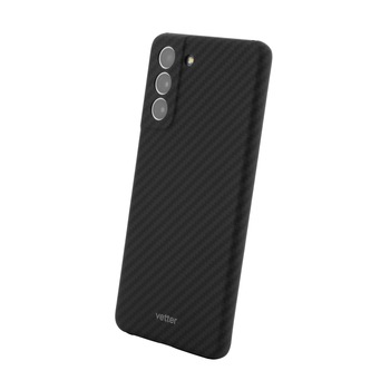 Husa pentru Samsung Galaxy S21 Vetter clip-on ultra slim made From aramid fiber kevlar black Husa pentru Samsung Galaxy S21 Vetter clip-on ultra slim made From aramid fiber kevlar black