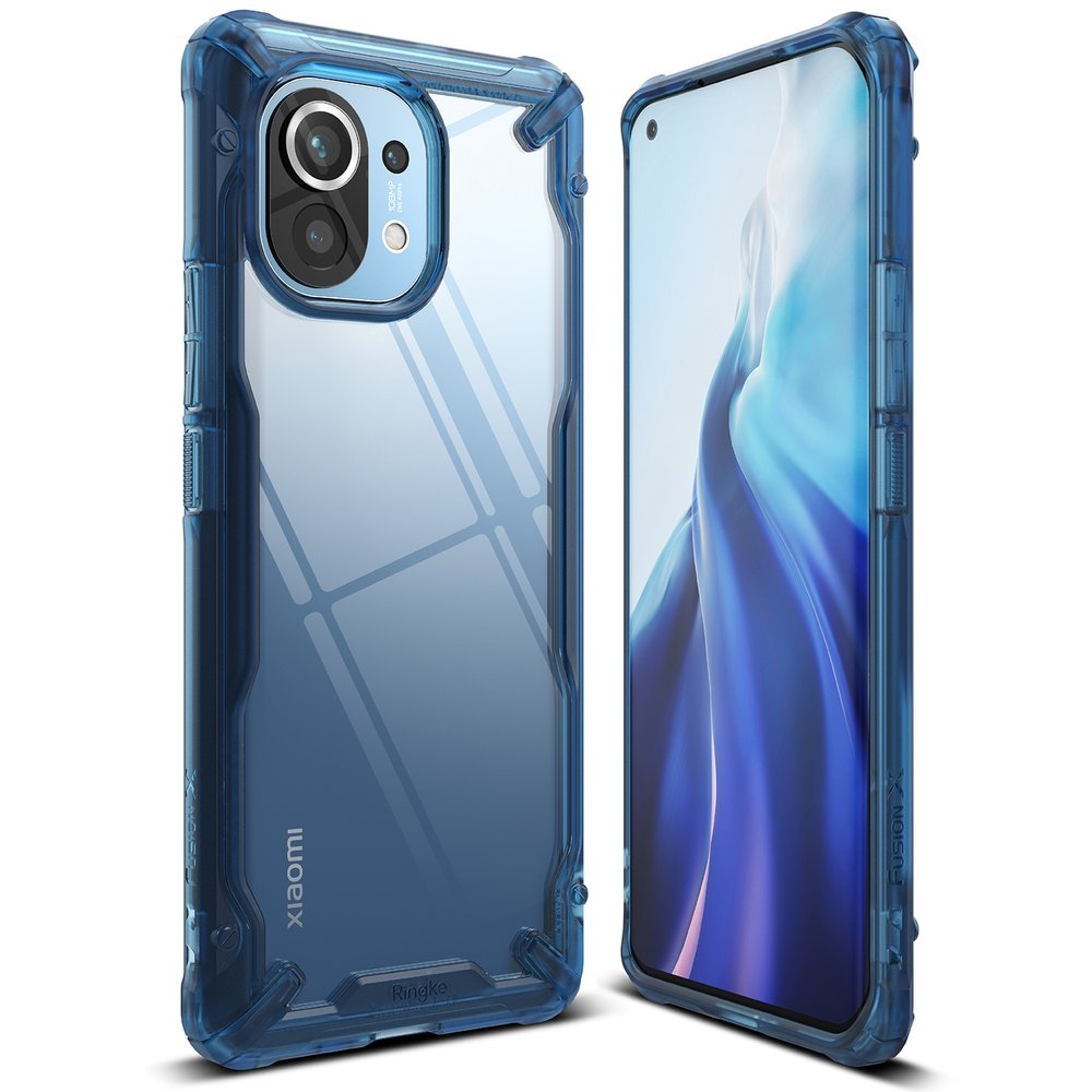 Husa pentru Xiaomi Mi 11 Ringke Fusion-X blue