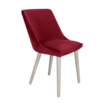 Scaun living, iMK®, fix, fara brate, cadru lemn, tapiterie stofa visinie, 53 x 58 x 84 cm Scaun living, iMK®, fix, fara brate, cadru lemn, tapiterie stofa visinie, 53 x 58 x 84 cm