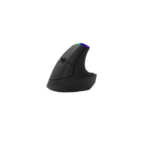 Mouse Mini, DELUX M618, Negru, USB, 1600 DPI, receptor nano USB de 2.4 GHz