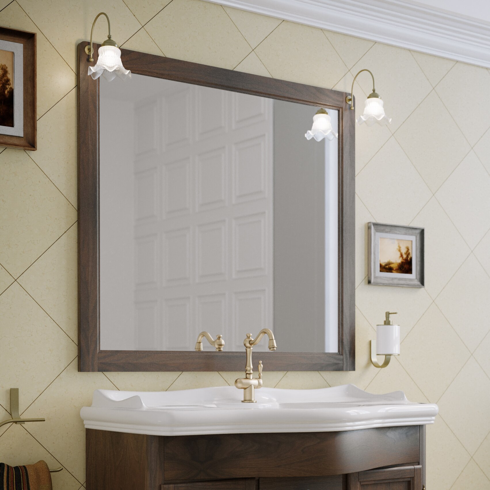 Oglinda Kring, 100x104.5x2cm, nuc