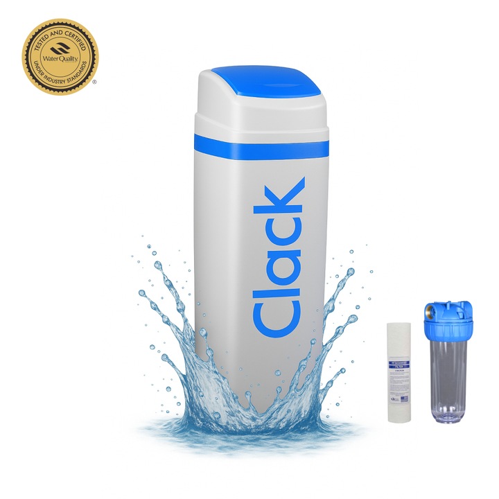 Dedurizator apa profesional 35 l, pentru 10 persoane, Clack Original, functionare automata, setari personalizate, Ima Concept® anticalcar dus, centrala, masina de vase, instalatii tehnice, dedurizator apa pentru casa, 113x52x35cm