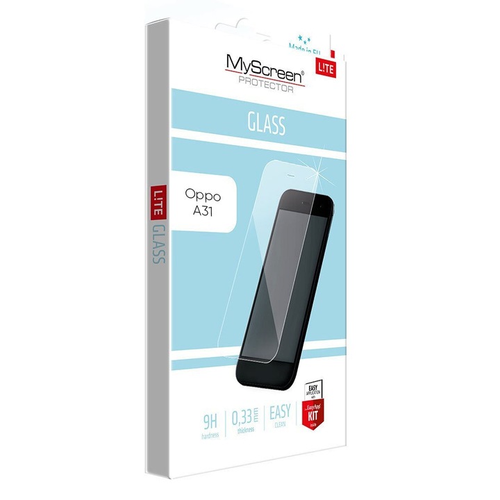 Стъклен протектор MyScreen за Oppo A3/Realme C3, Lite glass Edge, черно