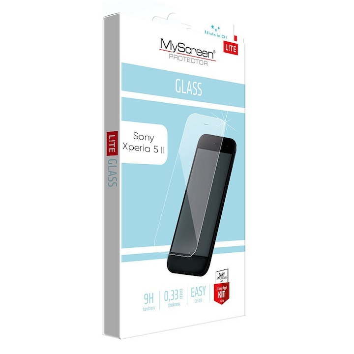 Стъклен протектор MyScreen за Sony Xperia 5 II, Lite glass, Edge Full, черно