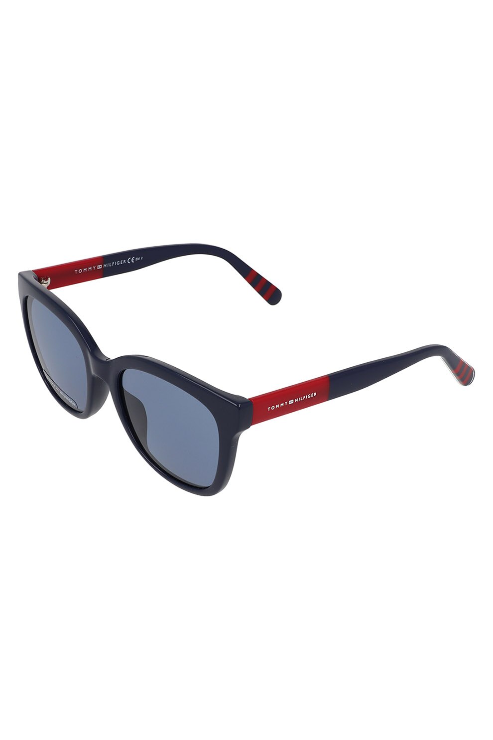 Tommy Hilfiger, Ochelari de soare dreptunghiulari, Bleumarin/Rosu, 53-19-140 Standard