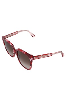 Tommy Hilfiger, Ochelari de soare cu rama cu model, Rosu, 54-19-140 Standard Tommy Hilfiger, Ochelari de soare cu rama cu model, Rosu, 54-19-140 Standard
