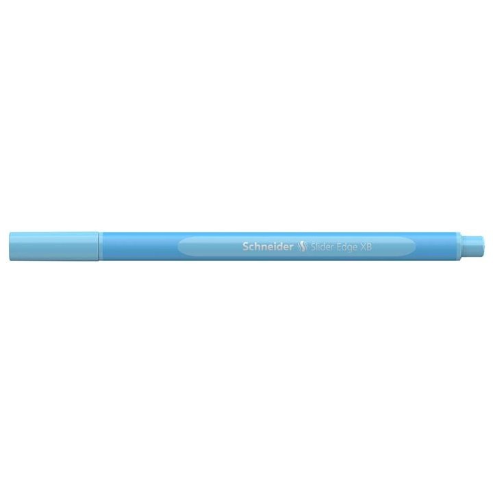 Golyóstoll, 0,7 mm, kupakos, SCHNEIDER "Slider Edge XB Pastel", babakék