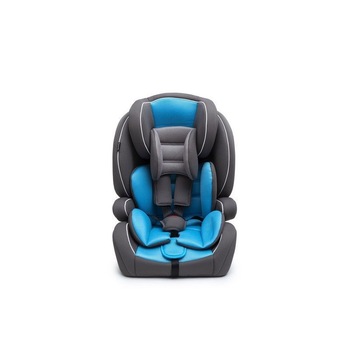 Scaun auto pentru copii cu centuri in 3 puncte, tetiera reglabila, 9-36kg, gri-albastru Scaun auto pentru copii cu centuri in 3 puncte, tetiera reglabila, 9-36kg, gri-albastru