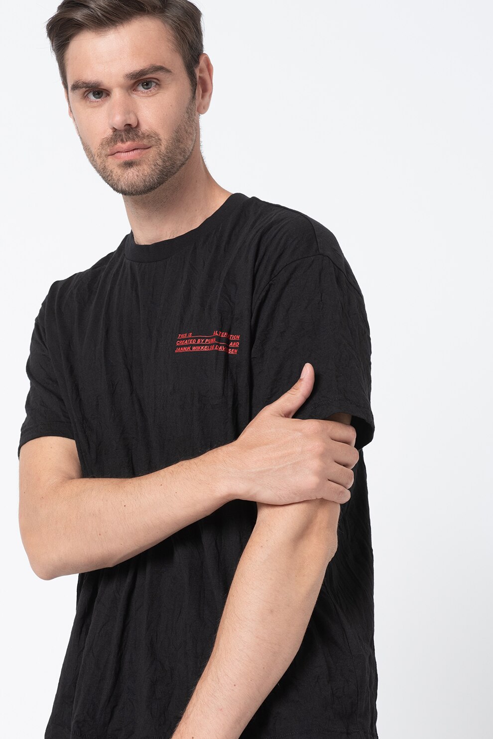 Puma, Tricou cu decolteu la baza gatului Alteration, Negru
