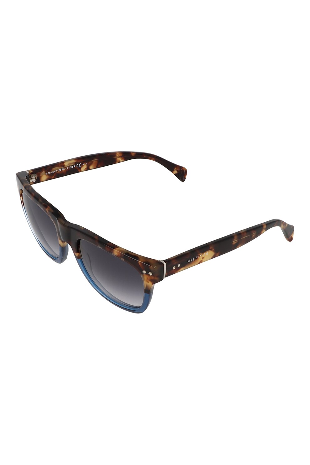 Tommy Hilfiger, Ochelari de soare unisex cu lentile in degrade, Maro/Bleumarin, 53-19-140 Standard