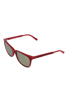 Tommy Hilfiger, Ochelari de soare cu lentile cu model uni, Roşu, 55-18-140 Standard Tommy Hilfiger, Ochelari de soare cu lentile cu model uni, Roşu, 55-18-140 Standard