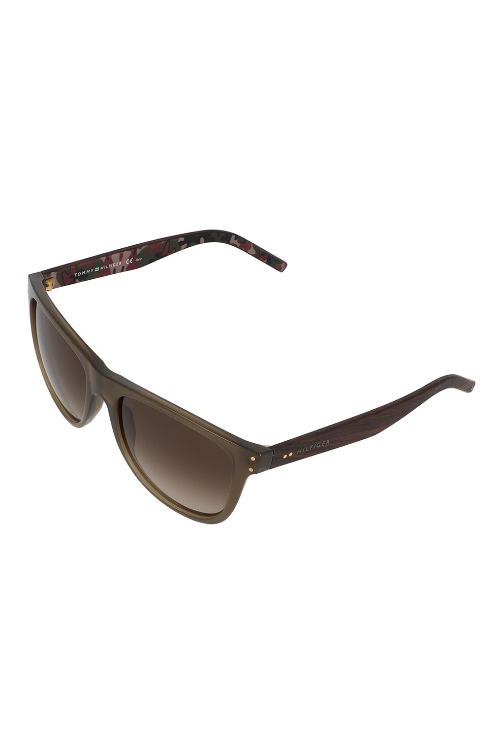 Tommy Hilfiger, Ochelari de soare unisex cu lentile in degrade, Maro, 55-18-140 Standard