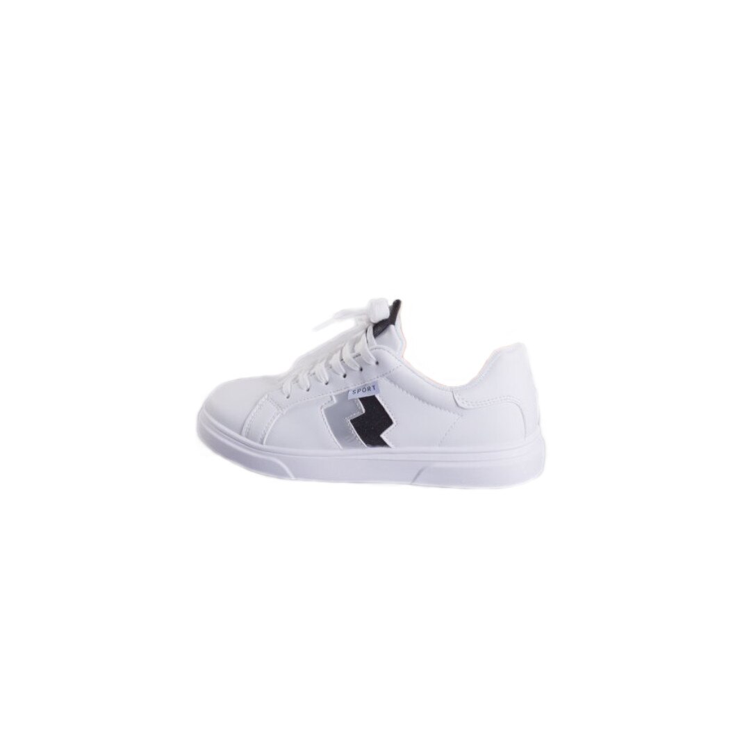 Pantofi sport dama Kalapod Rosa snake, Alb/Negru