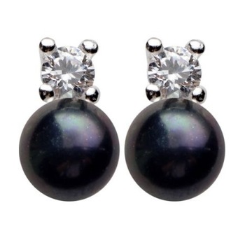 Cercei Perle Naturale Queen cu Perle Negre, Perle Naturale si Argint 925 Cercei Perle Naturale Queen cu Perle Negre, Perle Naturale si Argint 925