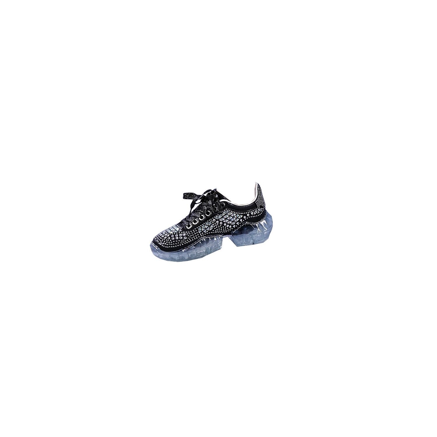 Pantofi sport dama Talida argintiu, Negru