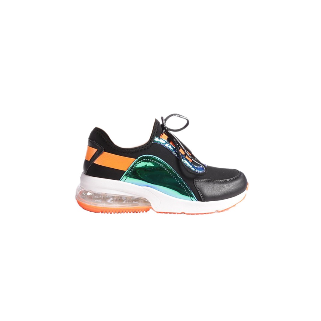 Pantofi sport dama Zinnia, LY052, Portocaliu/Negru