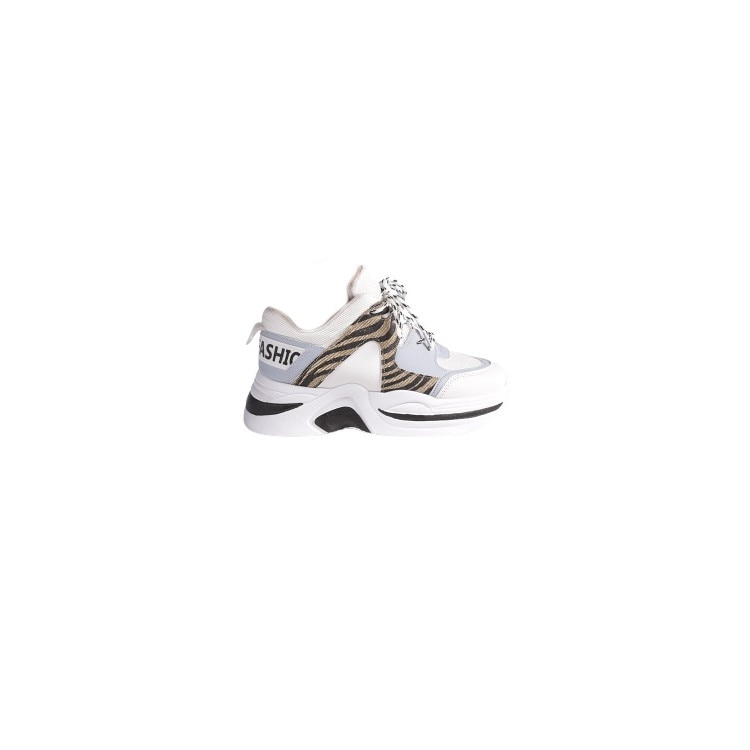 Pantofi sport dama Trania zebra, HS027, Gri