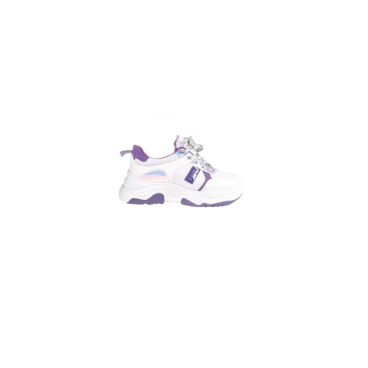 Pantofi sport dama Nastasia, 19023, Alb/Mov