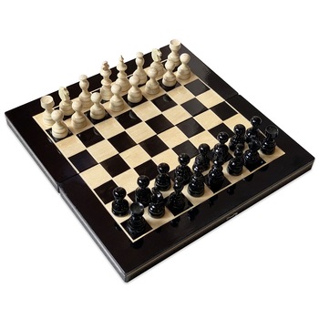 Joc de societate - Sah si table - Alb-Negru, 39x39 cm, Negru, 6 ani+ Joc de societate - Sah si table - Alb-Negru, 39x39 cm, Negru, 6 ani+