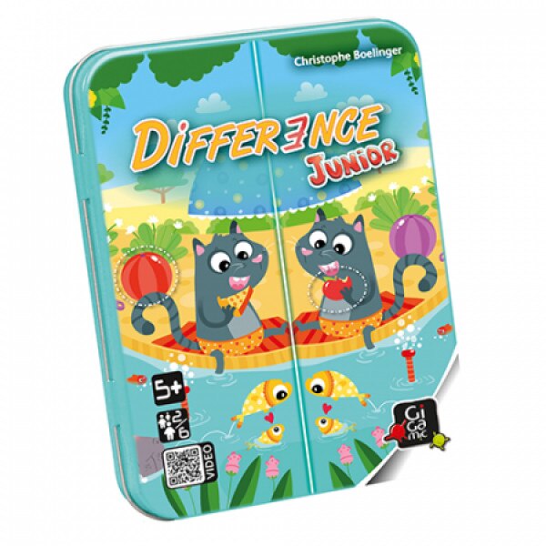 Joc de societate - Joc - Difference Junior, Albastru, 5 ani+