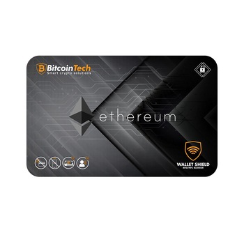 Card contactless, pentru protejarea cardurilor bancare, cu cip RFID si NFC, antena puternica ce blocheaza pe o raza de aproximativ 5 cm, model Ethereum Card contactless, pentru protejarea cardurilor bancare, cu cip RFID si NFC, antena puternica ce blocheaza pe o raza de aproximativ 5 cm, model Ethereum