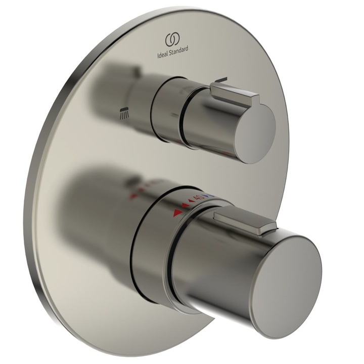 Смесител Ideal Standard, Ceratherm T100, A5814, термостатен смесител за вана/душ, термостатен механизъм, с температурен ограничител 40˚, максимален дебит при 3 bar - 23 l/min