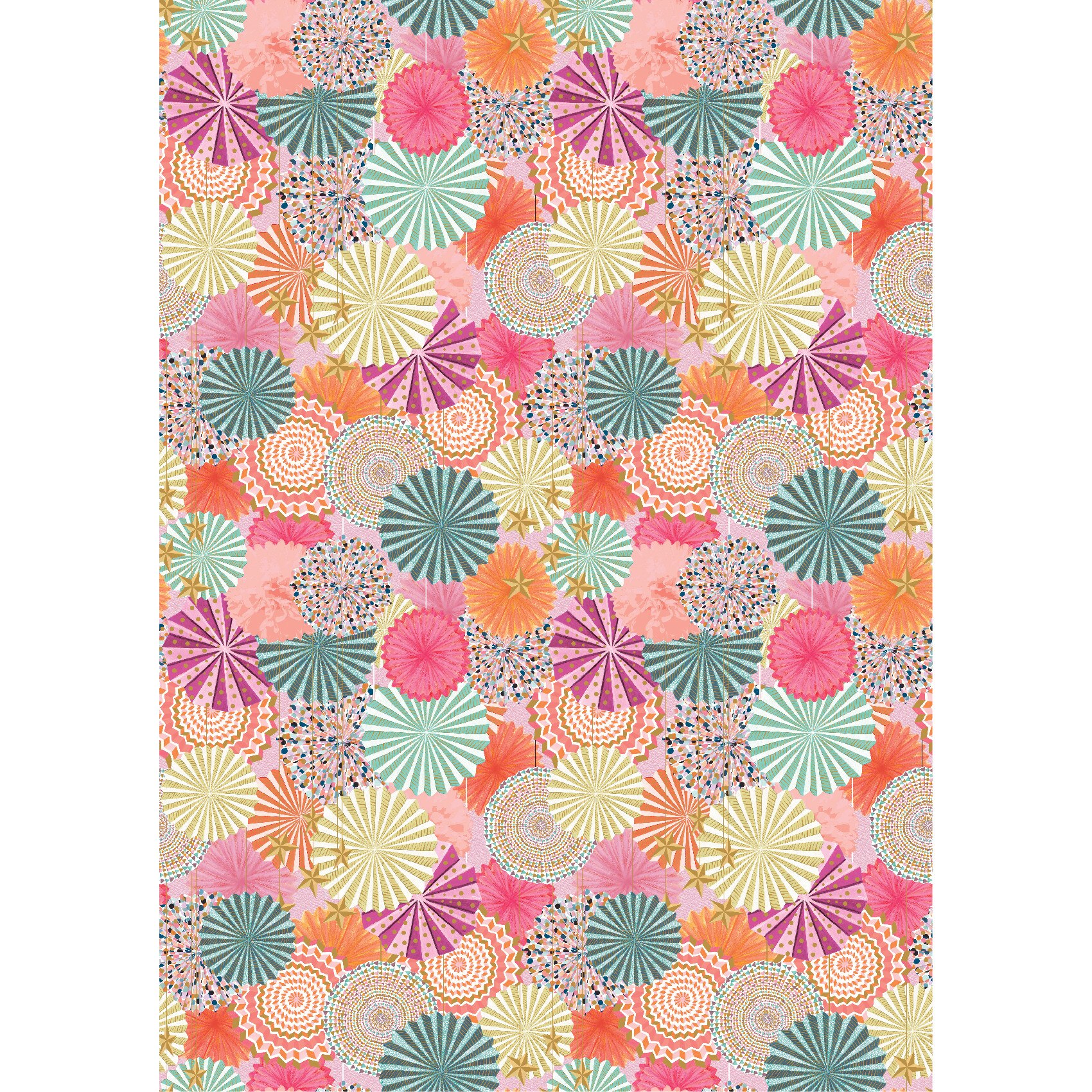 Hartie de impachetat, Louise Tiler, Party Garland, rollwrap, Cu model