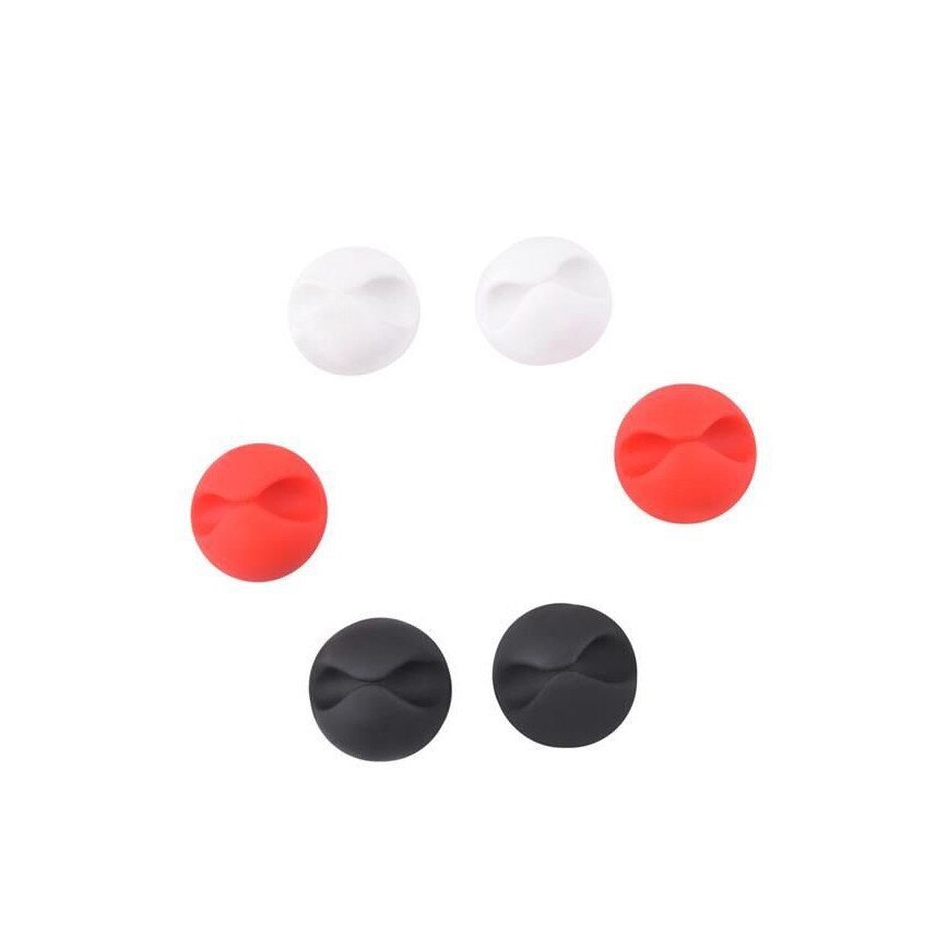 Set suport organizare cabluri, Zola®, 6 bucati, 3 culori, autoadeziv