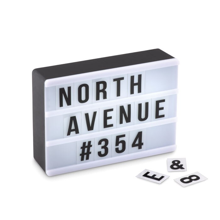 Tablita luminoasa tip cinema