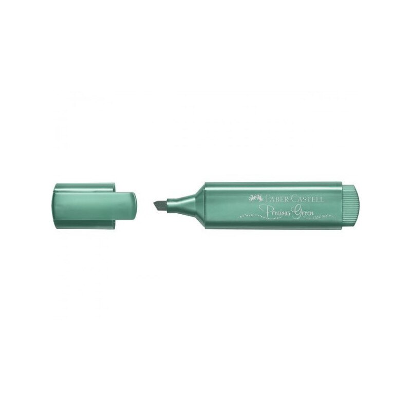 Textmarker Faber Castell verde metalizat 154639