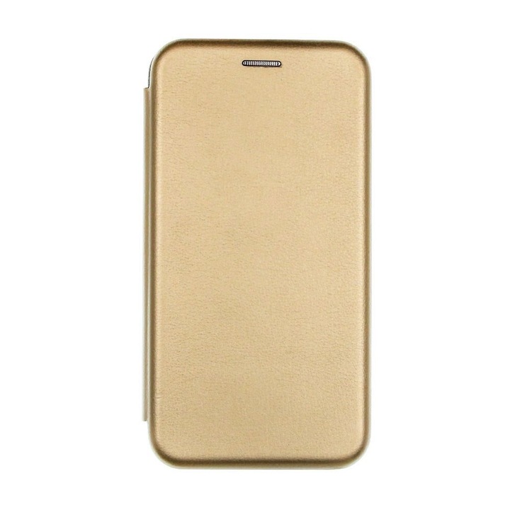 Husa Flip Carte Cu Magnet Lux Upzz Compatibila Cu Samsung Galaxy A71 Gold