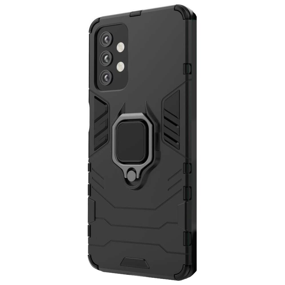 Carcasa Antisoc Ring Armor KickStand pentru Samsung Galaxy A32 5G, Negru