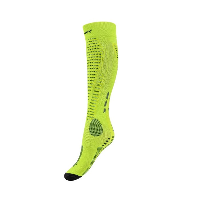 Ciorapi Alergare, Floky, Verde fluorescent