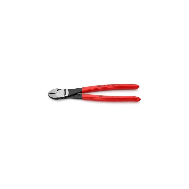 Cleste cu tais lateral si manere din plastic, Knipex, 250 mm