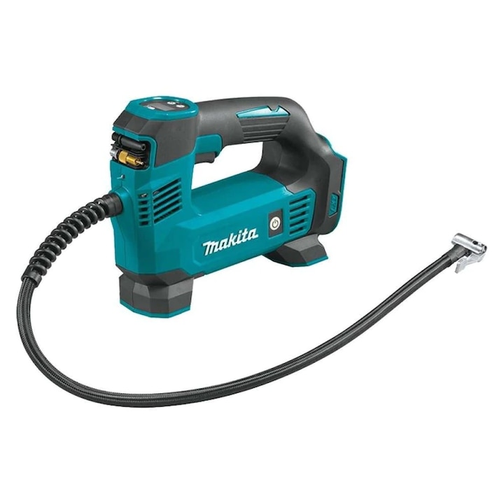 Pompa de umflat roti Makita DMP180Z compatibila cu acumulatori Li-Ion 18V (livrata fara acumulatori si incarcator)