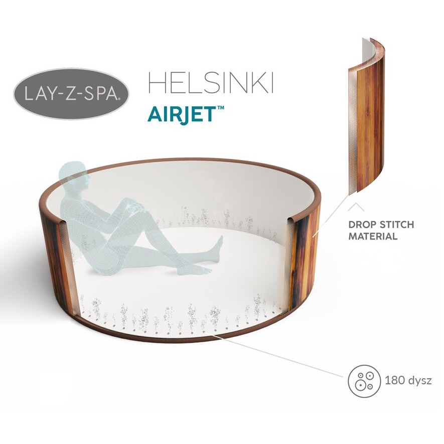 Джакузи Bestway 60025 Lay-Z-Spa Helsinki AirJet (180 x 66 cm