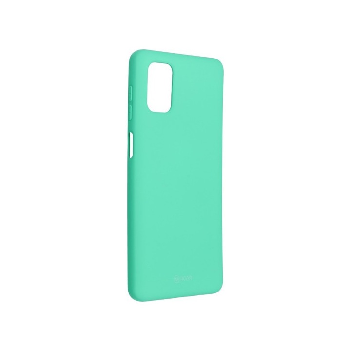 Husa Spate Silicon Roar Jelly Compatibila Cu Samsung Galaxy M51, Verde Menta