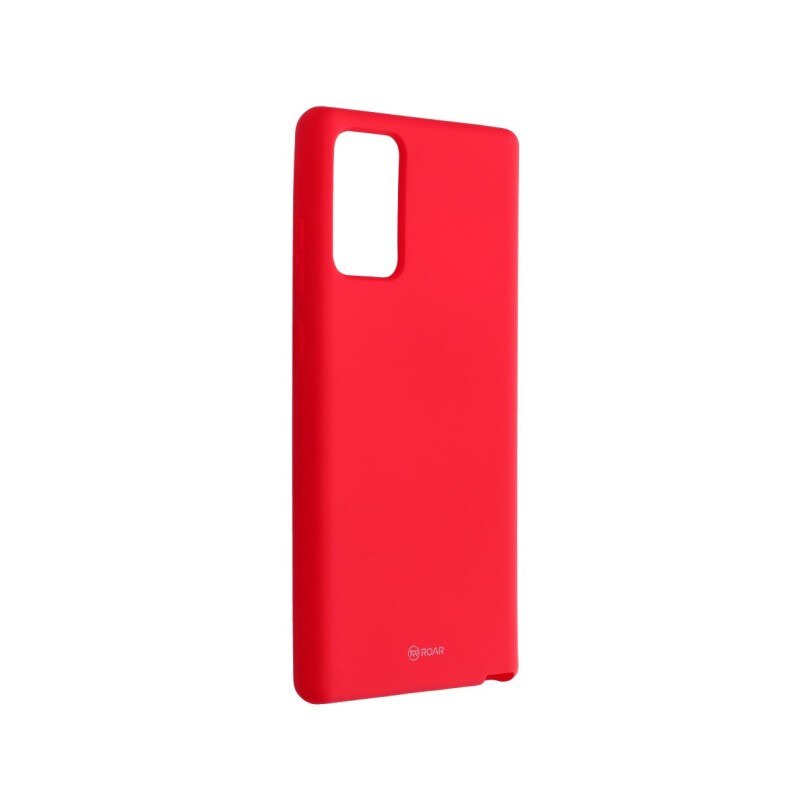 Husa Spate Silicon Roar Jelly Compatibila Cu Samsung Galaxy Note 20, Roz Aprins