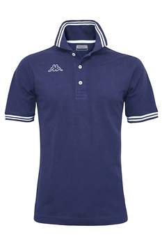 Tricou Polo din bumbac pentru barbati, Kappa, LOGO MALTAX 5 MSS, Bleumarin Tricou Polo din bumbac pentru barbati, Kappa, LOGO MALTAX 5 MSS, Bleumarin