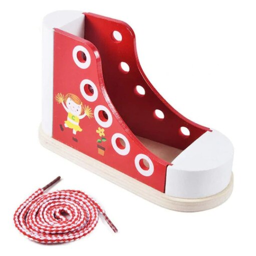 Joc Educational din Lemn – Pantof