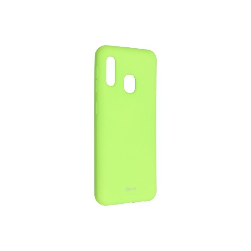 Husa Spate Silicon Roar Jelly Compatibila Cu Samsung Galaxy A20e, Verde Lime