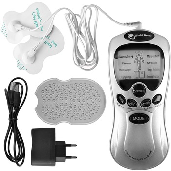 Electrostimulator, Iso Trade, 8 Moduri, 15 Niveluri intensitate, Cronometru 5/10/15 min, Gri Electrostimulator, Iso Trade, 8 Moduri, 15 Niveluri intensitate, Cronometru 5/10/15 min, Gri