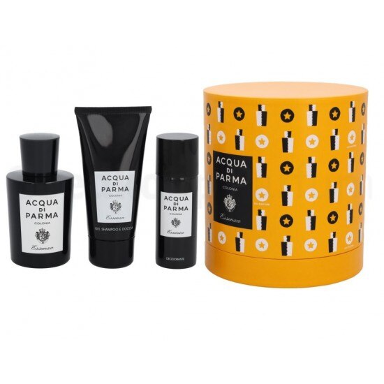 Set Acqua Di Parma, Colonia Essenza, Apa De Colonie 100 ml, Sampon & Gel de dus 75 ml, Deodorant Spray 50 ml