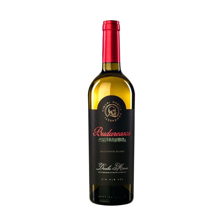 Vin Alb Demisec, Budureasca Premium, Sauvignon Blanc, 0.75 L