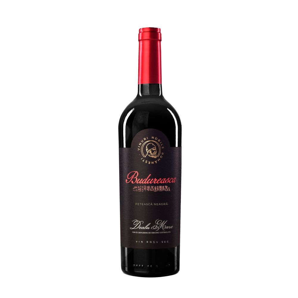 Vin Rosu Sec, Budureasca Premium, Feteasca Neagra, 0.75 L