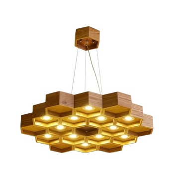 Candelabru Cojom Bee Hive 12, modern/clasic, 12xGu10, lemn natur,120 cm diametru Candelabru Cojom Bee Hive 12, modern/clasic, 12xGu10, lemn natur,120 cm diametru