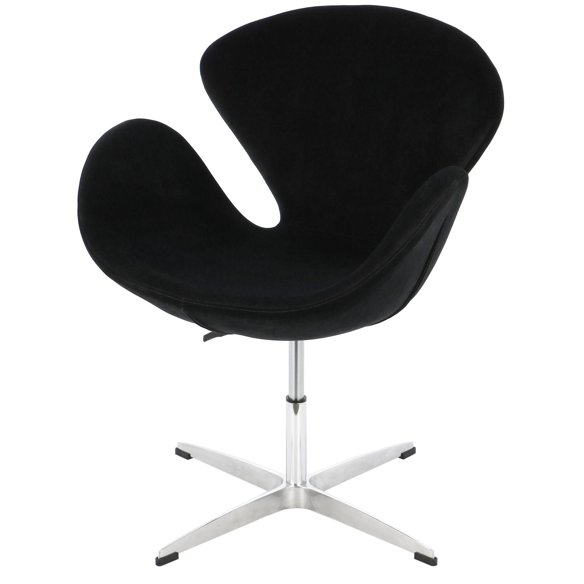 Fotoliu / Scaun de relaxare Kring Laura, inaltime reglabila, material textil, Negru