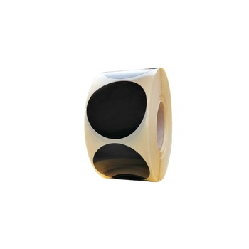 Etichete autoadezive semigloss 50 mm, 1000buc/rola, negru Etichete autoadezive semigloss 50 mm, 1000buc/rola, negru