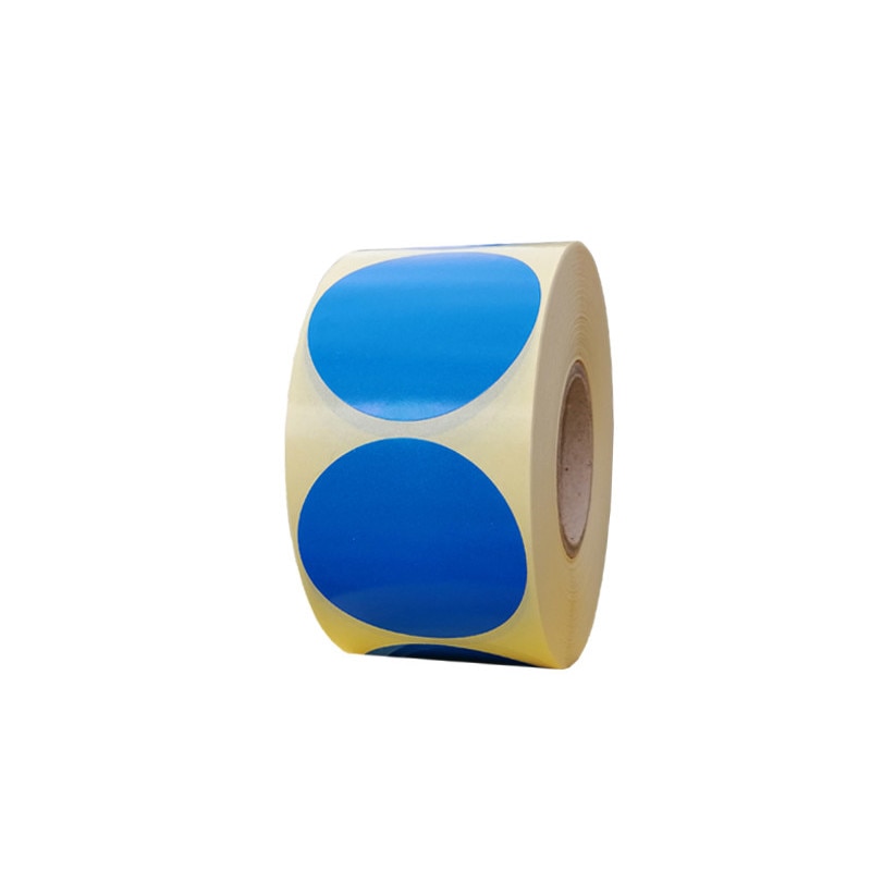 Etichete autoadezive semigloss 50 mm, 1000buc/rola, albastru deschis