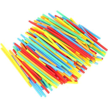 Set de constructie 3D din paie Iso Trade, 2 dimensiuni diferite, 409 elemente, Multicolor Set de constructie 3D din paie Iso Trade, 2 dimensiuni diferite, 409 elemente, Multicolor